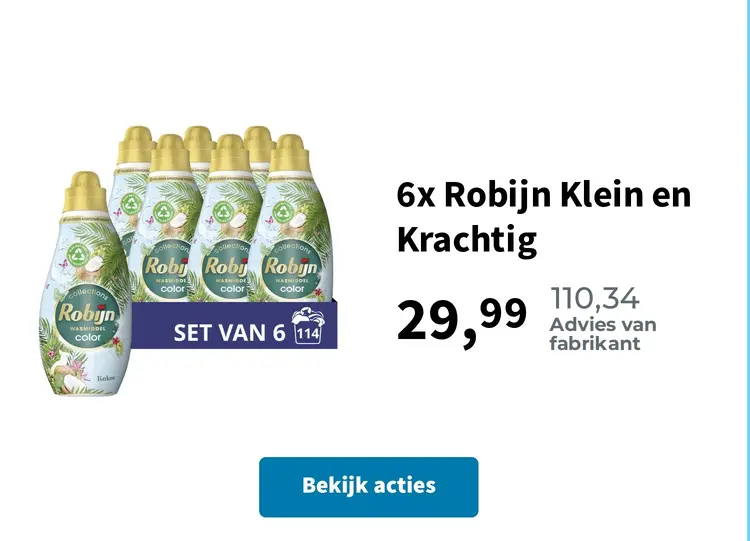 Aanbieding: 6x Robijn Klein en Krachtig