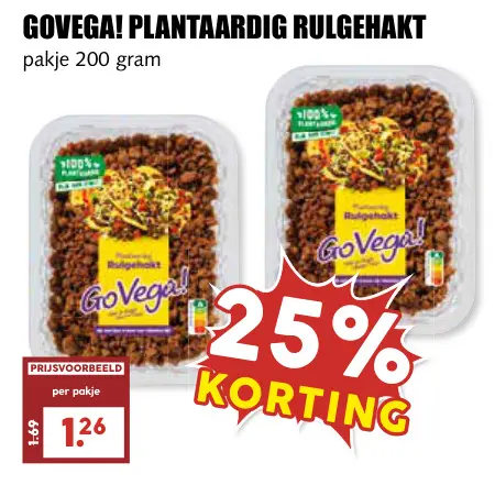 Aanbieding: Plantaardig rulgehakt