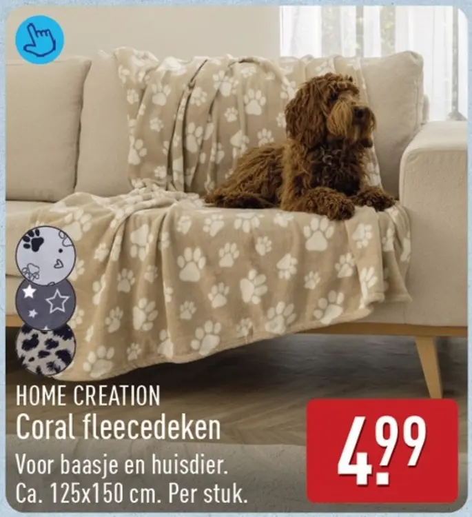 Aanbieding: Coral fleecedeken