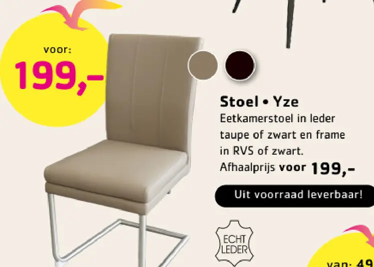 Promotie: Yze stoel