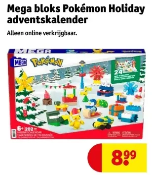 Aanbieding: Mega bloks Pokémon Holiday adventskalender