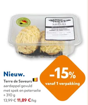 Aanbieding: Terre de Saveurs aardappel gevuld met spek en