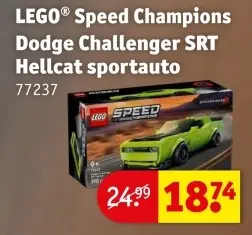Aanbieding: Speed Champions Dodge Challenger SRT Hellcat sportauto
