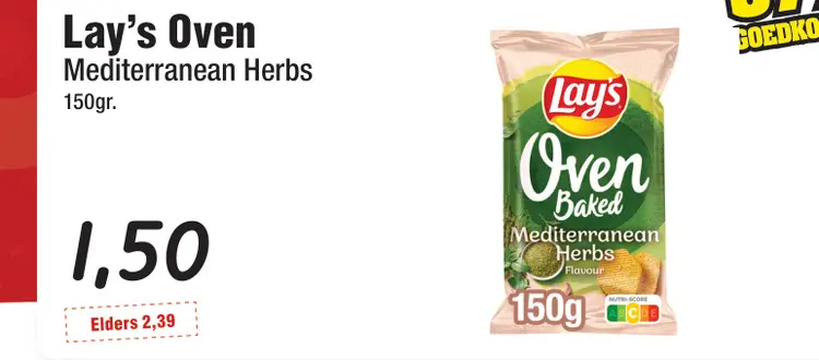 Aanbieding: Lay's Oven Mediterranean Herbs