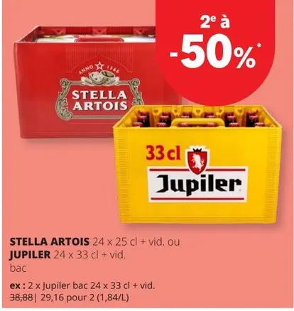 Offre: Bière blonde ou pils