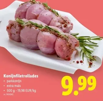 Promotie: Konijnfiletrollades