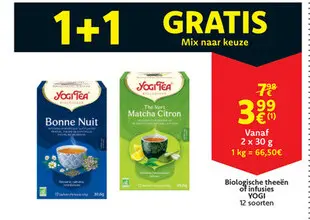 Aanbieding: Biologische theeën of infusies