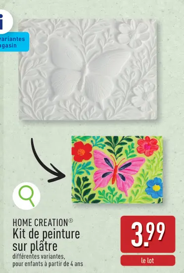 Offre: Kit de peinture sur plâtre