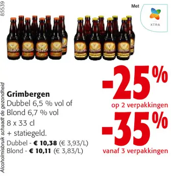 Aanbieding: Grimbergen Dubbel of Blond