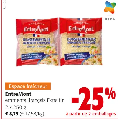 Offre: emmental français Extra fin