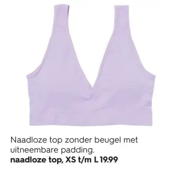 Aanbieding: Naadloze top