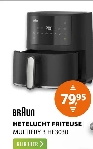 Aanbieding: Hetelucht friteuse multifry 3 hf3030