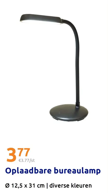 Aanbieding: Oplaadbare bureaulamp