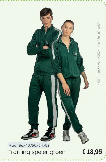 Promotie: Training speler groen