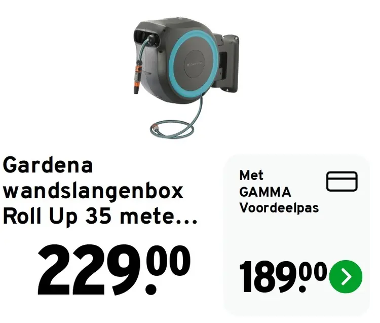 Aanbieding: Wandslangenbox Roll Up 35 meter