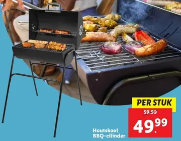 Aanbieding: Houtskool BBQ-cilinder
