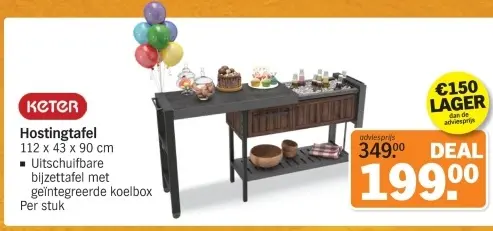 Aanbieding: Hostingtafel