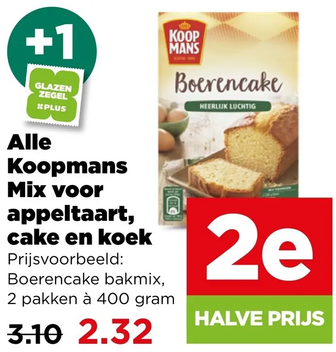 Aanbieding: Mix voor appeltaart, cake en koek