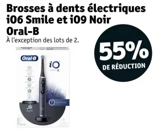 Offre: Brosses à dents électriques i06 Smile et i09 Noir