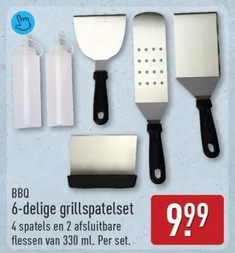 Aanbieding: BBQ 6-delige grillspatelset