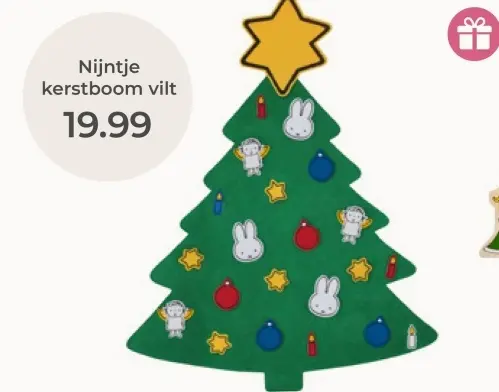 Aanbieding: Nijntje kerstboom vilt
