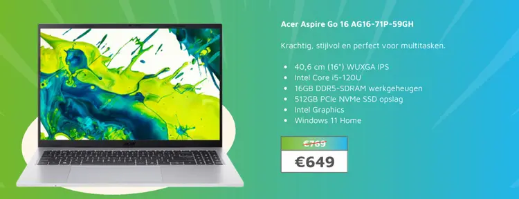 Aanbieding: Acer Aspire Go 16 AG16-71P-59GH