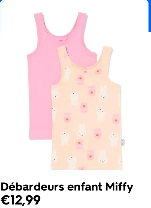 Offre: Débardeurs enfant Miffy