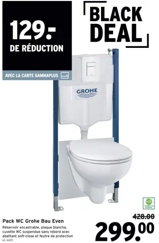 Offre: Pack WC Grohe Bau Even