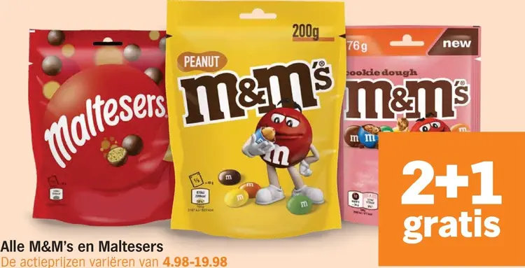 Aanbieding: M&M's en Maltesers