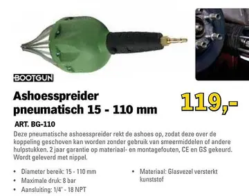 Aanbieding: Ashoesspreider pneumatisch 15 - 110 mm