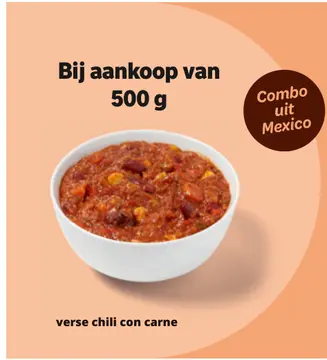 Aanbieding: verse chili con carne