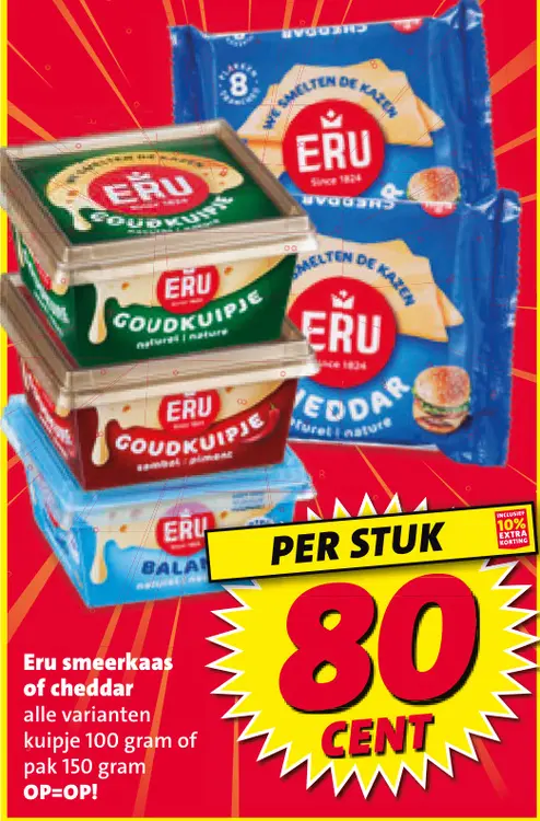 Aanbieding: Smeerkaas of cheddar
