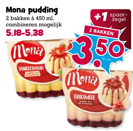 Aanbieding: Mona pudding