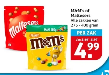 Aanbieding: M&M's of Maltesers