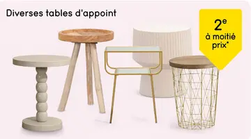 Offre: Diverses tables d'appoint