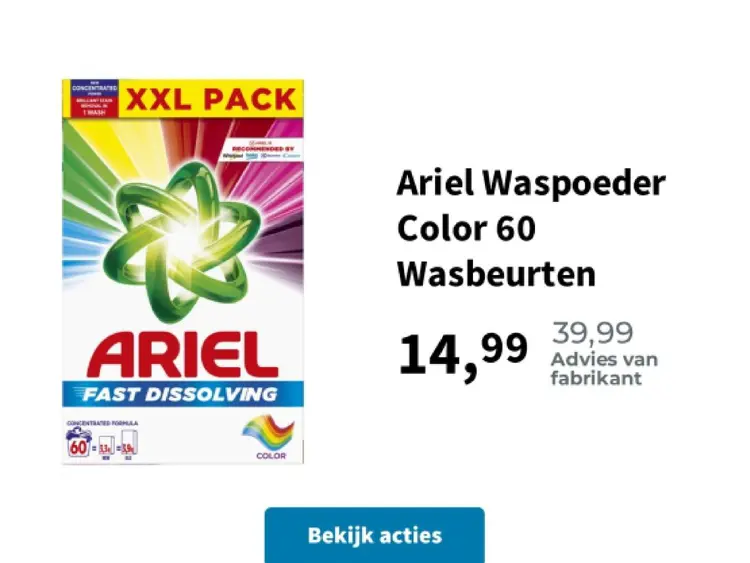 Aanbieding: Ariel Waspoeder Color