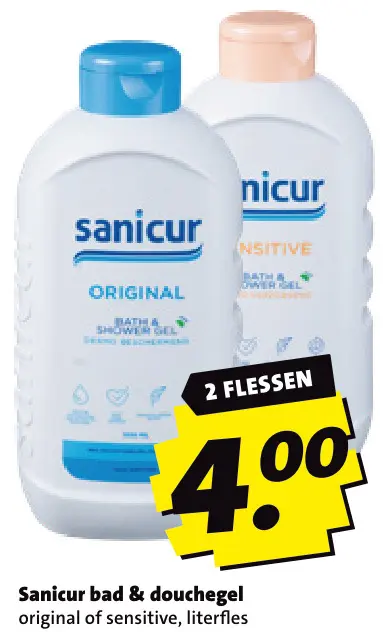 Aanbieding: Sanicur bad & douchegel