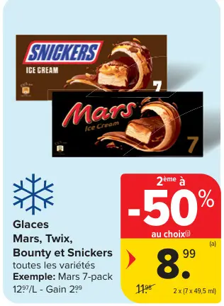 Offre: Glaces