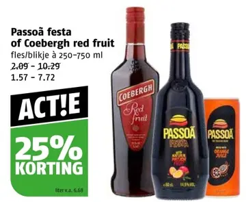 Aanbieding: Passoã festa of Coebergh red fruit