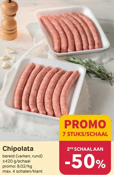 Promotie: Chipolata