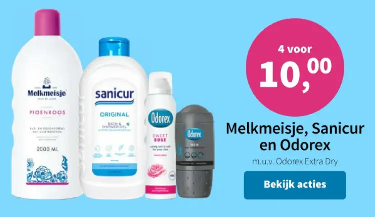 Aanbieding: Melkmeisje, Sanicur en Odorex