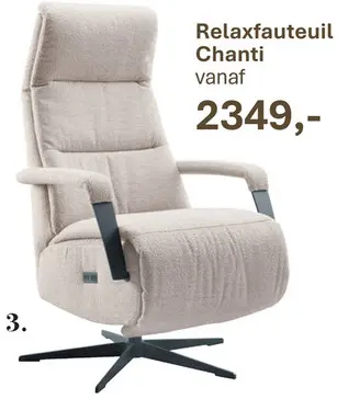 Aanbieding: Relaxfauteuil Chanti
