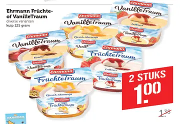 Aanbieding: Ehrmann Früchte- of VanilleTraum