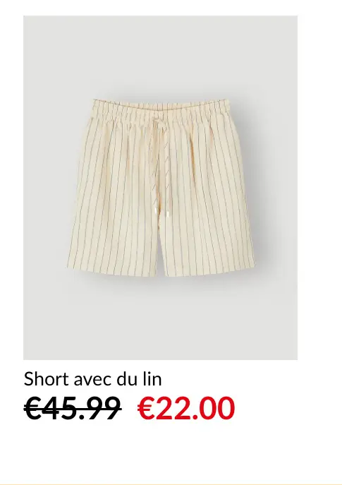 Offre: Short avec du lin