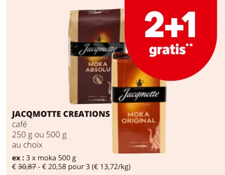 Offre: JACQMOTTE CREATIONS café
