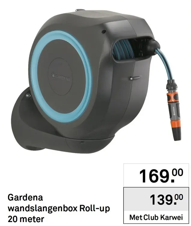 Aanbieding: Wandslangenbox Roll-up 20 meter