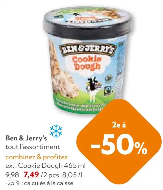 Offre: Ben & Jerry's Cookie Dough