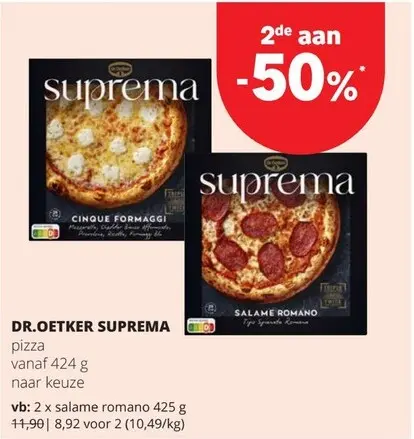 Promotie: Suprema pizza