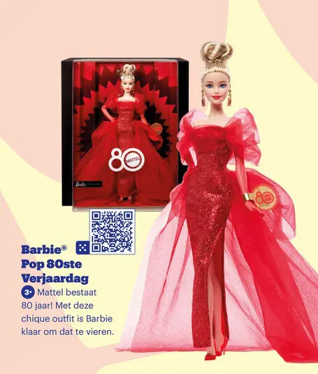 Aanbieding: Barbie Pop 80ste Verjaardag