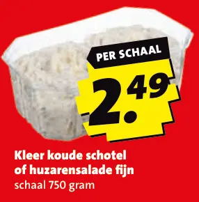 Aanbieding: Kleer koude schotel of huzarensalade fijn